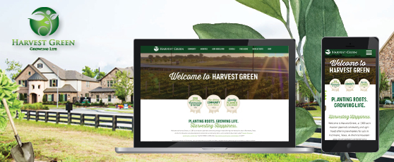 Harvest Green Website Mock Up